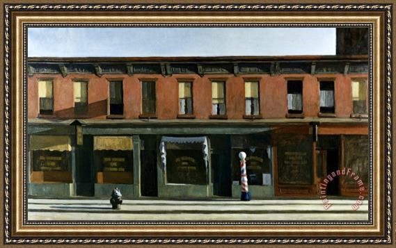 Edward Hopper Early Sunday Morning 1930 Framed Print For Sale Paintingandframe Com