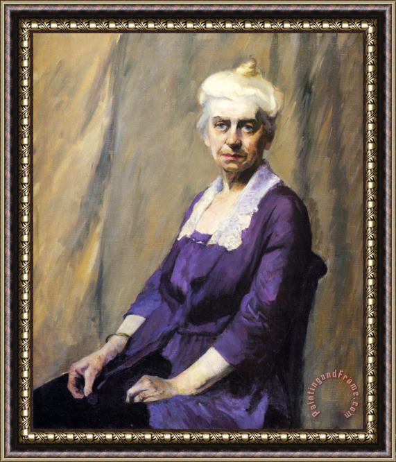 Edward Hopper Elizabeth Griffiths Smith Hopper The Artist S Mother 1916 Framed Painting