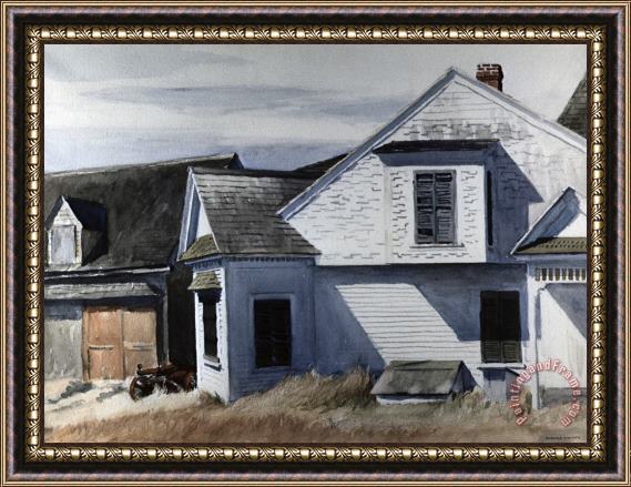 Edward Hopper House on Pamet River Framed Painting