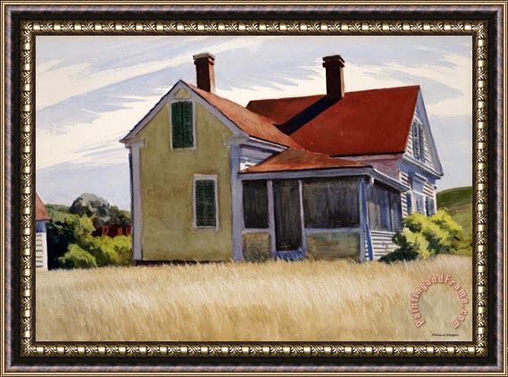 Edward Hopper Marshall's House Framed Painting