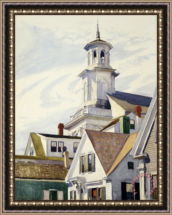 Edward Hopper Methodist Church Tower Framed Print