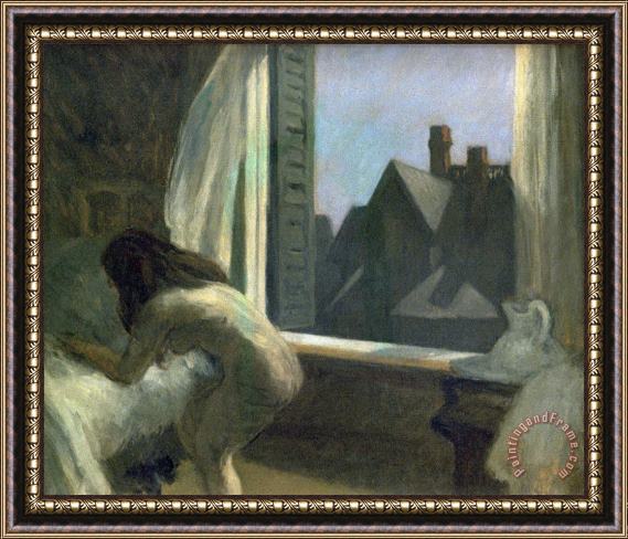 Edward Hopper Moonlight Interior Framed Painting