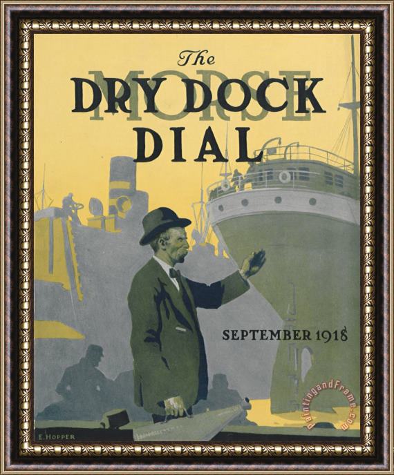 Edward Hopper Morse Dry Dock Dial Framed Print