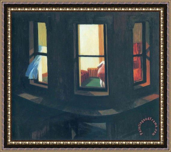 Edward Hopper Night Windows Framed Print