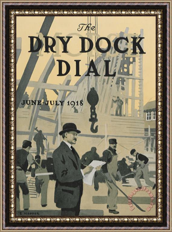 Edward Hopper Our New Dry Dock Framed Print