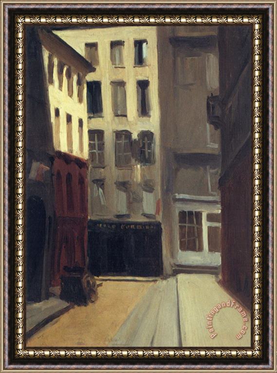 Edward Hopper Paris Street Framed Print