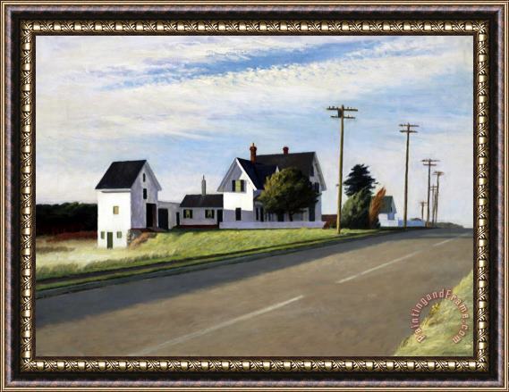 Edward Hopper Route 6 Eastham Framed Painting
