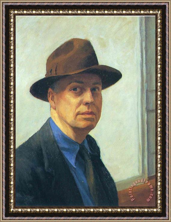 Edward Hopper Self Portrait 1930 Framed Print