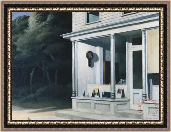 Edward Hopper Seven A.m. Framed Painting