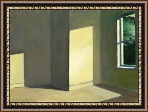 The Music Room Framed Prints - Sun in an Empty Room by Edward Hopper