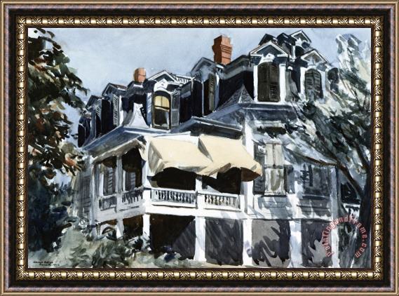 Edward Hopper The Mansard Roof Framed Print
