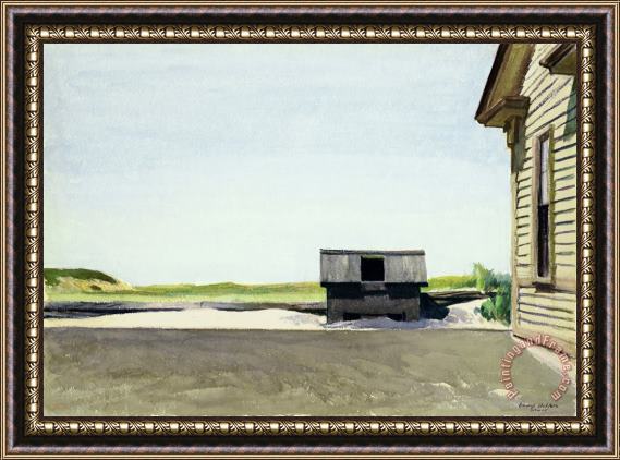 Edward Hopper Truro Station Coal Box Framed Painting
