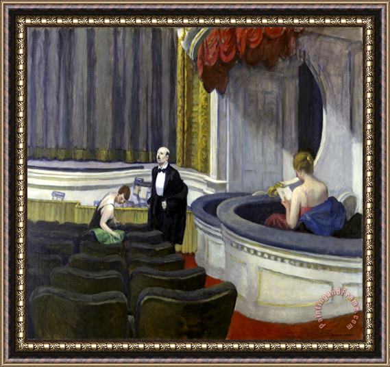 Edward Hopper Two on The Aisle Framed Painting