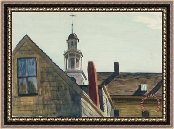 Edward Hopper Universalist Church Framed Painting