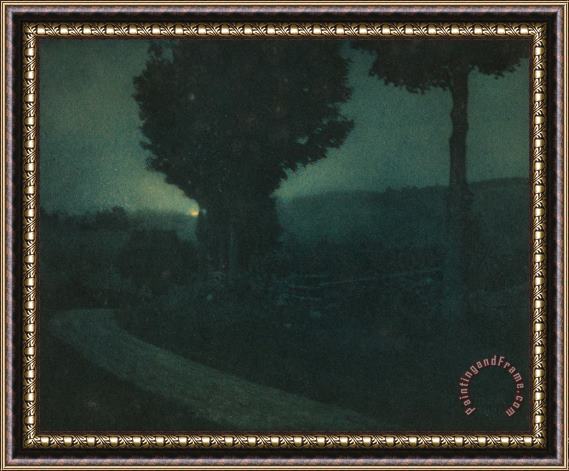 Edward Jean Steichen Road Into The Valley Moonrise Framed Print