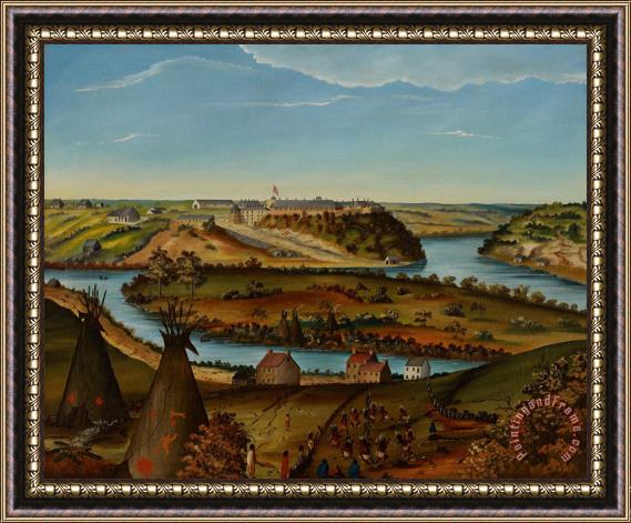 Edward K Thomas View Of Fort Snelling Framed Print