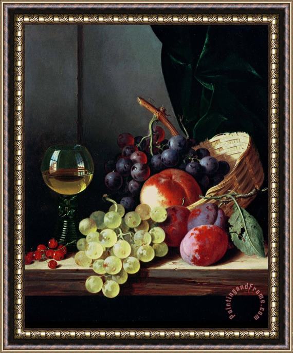 Edward Ladell Grapes and plums Framed Painting