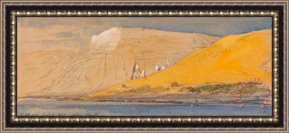 Edward Lear Abu Simbel, 10 30 Am, 9 February 1867 (383) Framed Painting