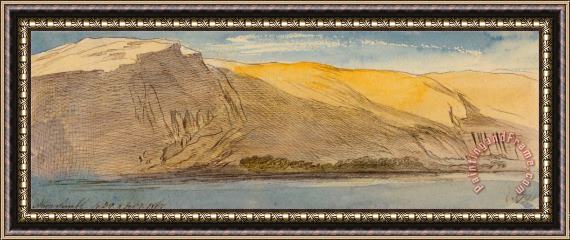 Edward Lear Abu Simbel, 4 30 Pm, 8 February 1867 (379) Framed Painting