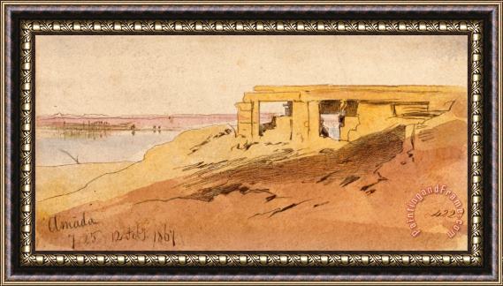 Edward Lear Amada, 7 25 Am, 12 February 1867 (422) Framed Painting