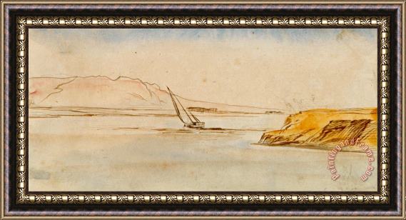 Edward Lear Boat on The Nile 4 Framed Print