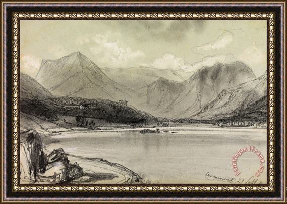 Edward Lear Crummock Water Framed Painting