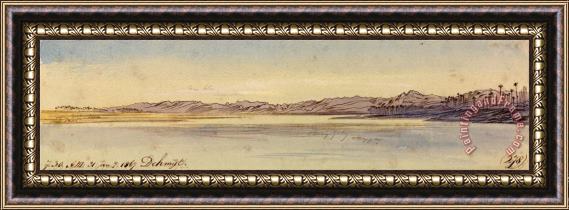 Edward Lear Dehmyt, 7 30 Am, 31 January 1867 (278) Framed Painting
