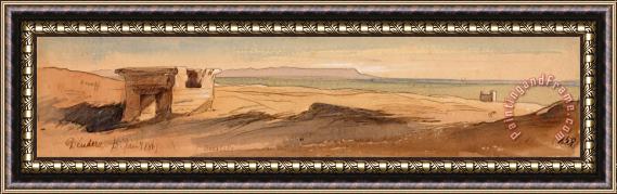 Edward Lear Dendera, 15 January 1867 (158) Framed Painting