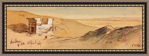 Edward Lear Dendera, 9 00 Am, 15 January 1867 (156) Framed Print