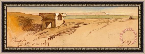 Edward Lear Dendera, 9 15 Am, 15 January 1867 (157) Framed Painting