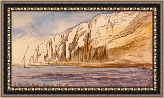 Edward Lear Gebel Sheikh Abu Fodde, 8 00 Am, 4 March 1867 (588) Framed Painting