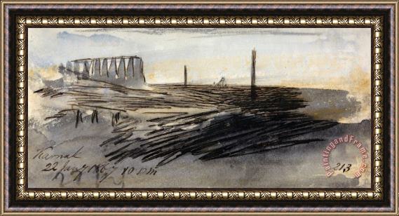 Edward Lear Karnak, 10 00 Pm, 22 January 1867 (213) Framed Painting