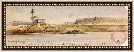 Edward Lear Near Garf Hossayn, 3 40 Pm, 31 January 1867 (299) Framed Print