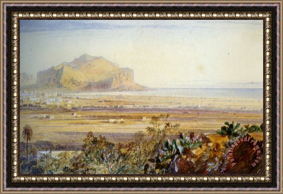 Edward Lear Palermo Sicily Framed Painting