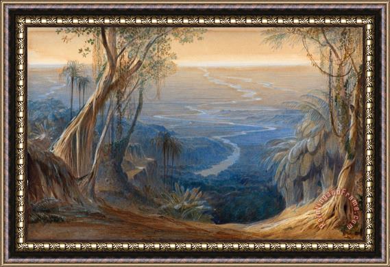Edward Lear Plains of Bengal, From Above Siligoree Framed Painting
