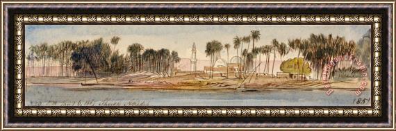 Edward Lear Sheikh Abadeh, 3 20 Pm, 6 January 1867 (85) Framed Print