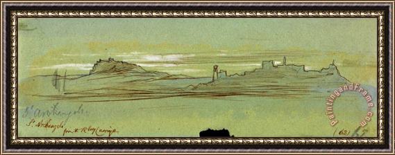 Edward Lear St. Archangelo, From The Railway Carriage Framed Print