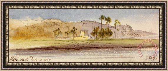 Edward Lear Tafa, 10 15 Am, 31 January 1867 (289) Framed Painting
