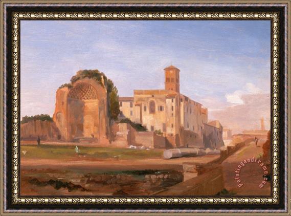 Edward Lear Temple of Venus And Rome, Rome Framed Painting