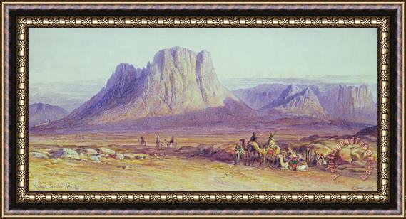Edward Lear The Camel Train Framed Painting