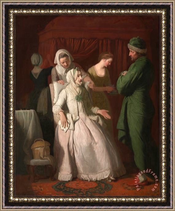 Edward Penny The Virtuous Comforted by Sympathy Framed Painting