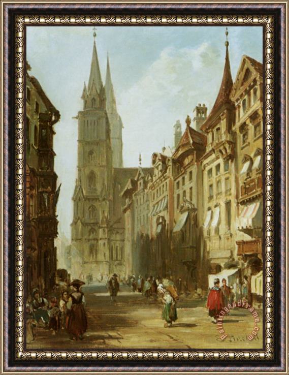 Edward Pritchett Nuremberg Framed Painting