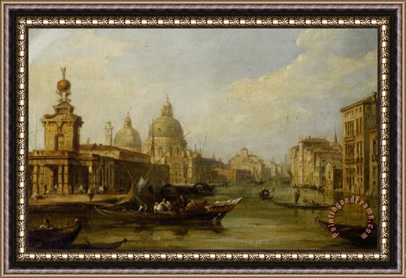 Edward Pritchett On The Grand Canal Venice Framed Print