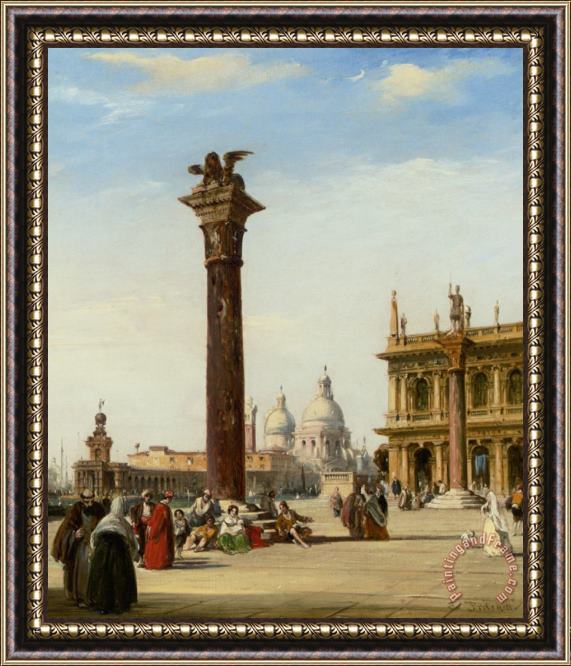 Edward Pritchett Piazza San Marco Venice Framed Painting
