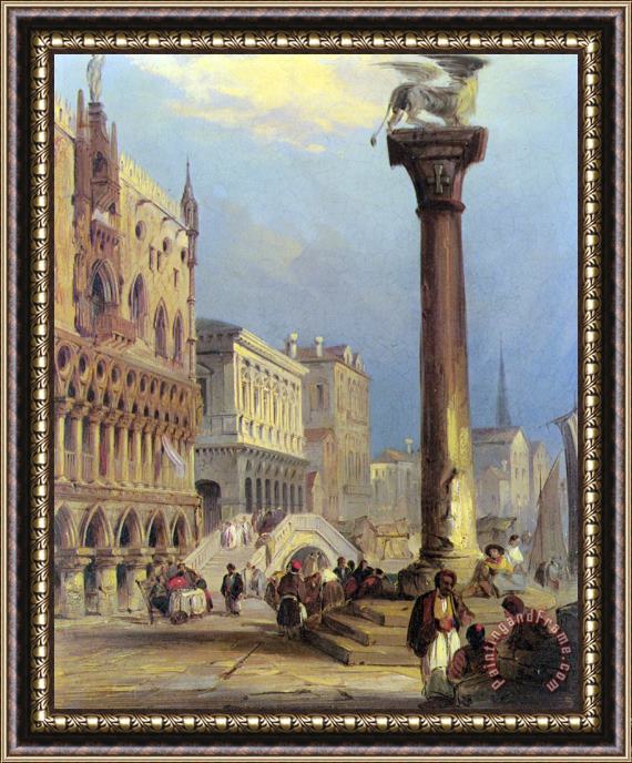 Edward Pritchett St. Marks And The Doges Palace, Venice Framed Painting
