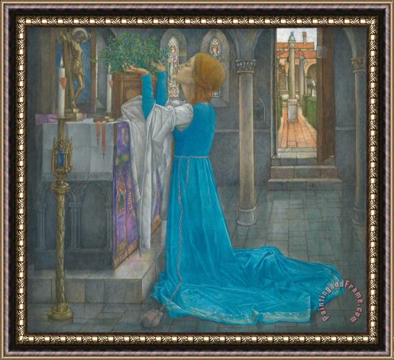 Edward Reginald Frampton Isabella And The Pot Of Basil Framed Print