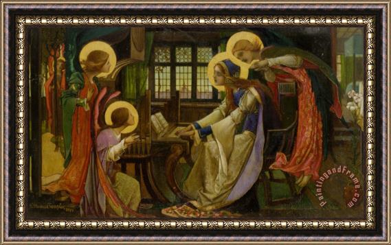 Edward Reginald Frampton Saint Cecilia Framed Painting
