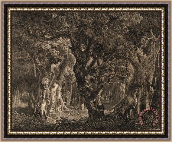 Edward Rooker The Magicians Marching Off After The Success of Their Incantations Framed Print