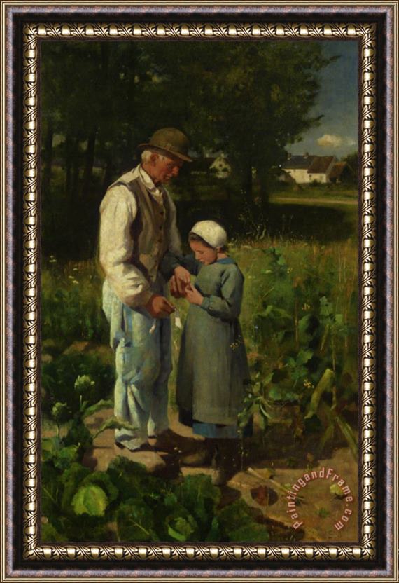 Edward Stott In The Fields Framed Painting