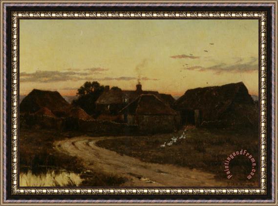 Edward Wilkins Waite End of The Day Framed Painting